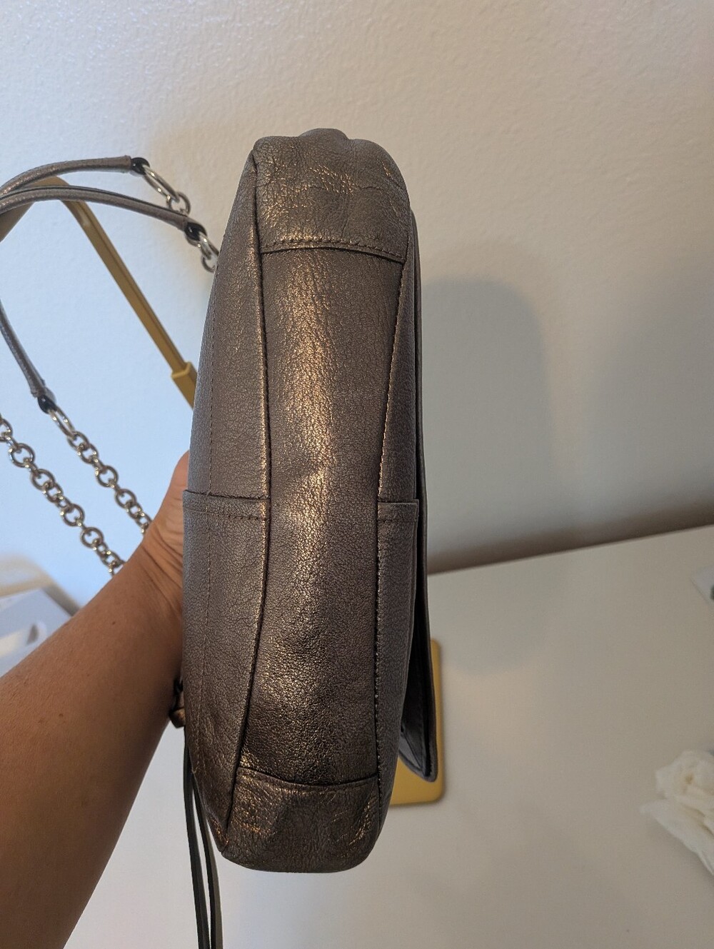 Coach Metallic Chelsea Flap Convertible Shoulder Bag EUC - Picture 13 of 13
